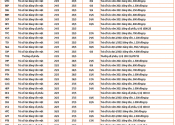 Lịch chốt quyền cổ tức, thưởng cổ phiếu tuần 23/5 - 27/5 - Ảnh 1.