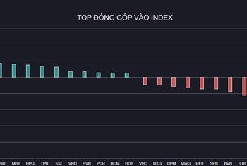 VN-Index đảo chiều giảm điểm, khối ngoại vẫn miệt mài gom cổ phiếu - Ảnh 1.