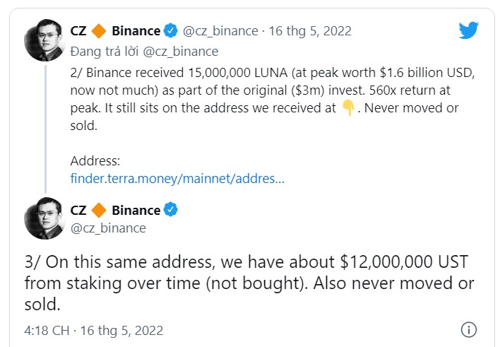 ViMoney: 1,6 tỷ USD LUNA của Binance giờ chỉ còn trị giá 3.000 USD h3