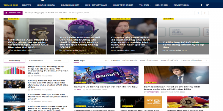 Top 8 trang website uy tín nhất về tiền điện tử