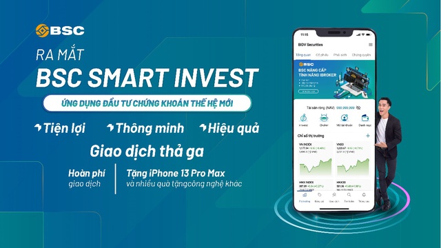 Chứng khoán BIDV ra mắt ứng dụng đầu tư chứng khoán BSC Smart Invest - Ảnh 1.