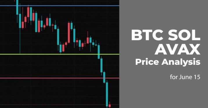 Phân tích giá BTC, SOL và AVAX ngày 15 tháng 6