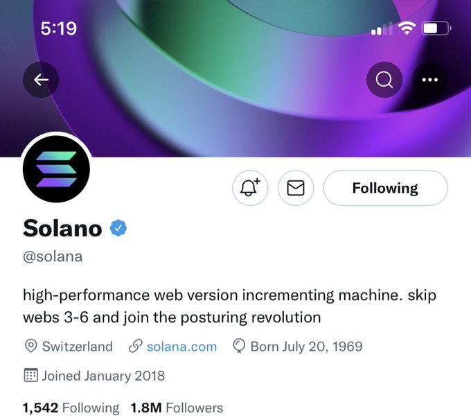 Solana đổi tên Twitter thành Solano sau Maxi Jack Dorsey mắc lỗi h2