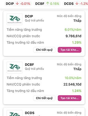 Khách hàng có thể mua, bán chứng chỉ quỹ trên ví điện tử