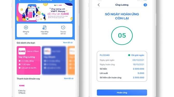 Ngân hàng kỹ thuật số tham gia thị trường ứng trước lương tức thì