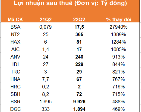 Nhiều doanh nghiệp tăng trưởng lợi nhuận cao trong quý 2, có doanh nghiệp tăng gấp 200 lần so với cùng kỳ - Ảnh 1.