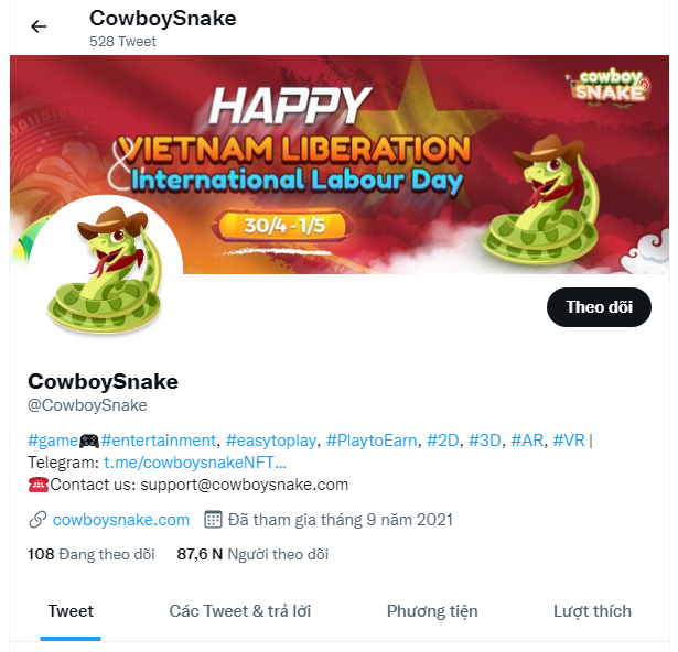 Cowboy Snake là gì (COWS)? Phiên bản NFT của Snake game không thể bỏ qua trong năm 2022