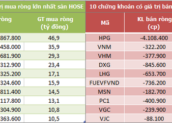 Khối ngoại tiếp tục bán ròng 66 tỷ đồng trong phiên 9/8, HPG là tâm điểm - Ảnh 1.