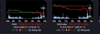 VN-Index giảm điểm do áp lực bán về cuối phiên, ngành bán lẻ là điểm sáng - Ảnh 1.