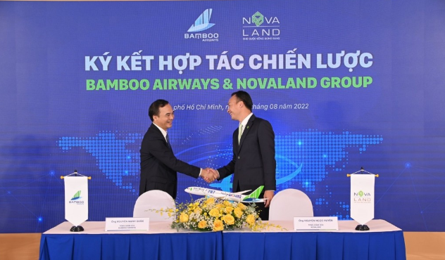 Bamboo Airways hợp tác chiến lược với Novaland