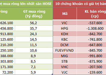 Khối ngoại bán ròng phiên thứ 6 liên tiếp trên HoSE, với tổng cộng 1.300 tỷ đồng - Ảnh 1.