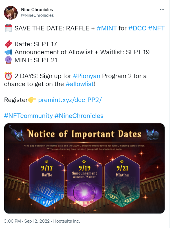 ViMoney: Nine Chronicles ra mắt ngày mint NFT