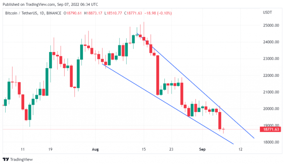 Mất mốc 19.000 USD, giá Bitcoin sụp đổ?