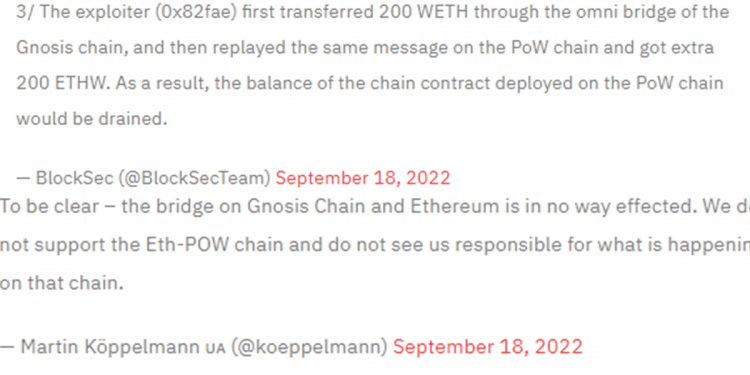 ETHPoW bị tấn công phát lại - replace attack