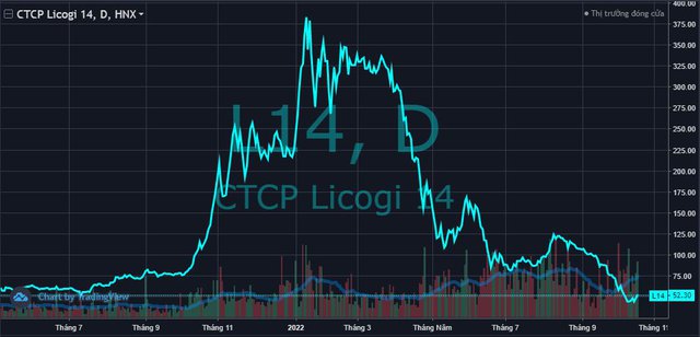 Ôm trăm tỷ đồng cổ phiếu, danh mục chứng khoán kinh doanh của Licogi 14 (L14) tạm lỗ 65% vào cuối tháng 9 - Ảnh 2.
