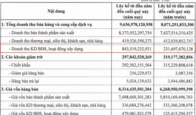 Ghi nhận doanh thu đột biến từ bất động sản, Dabaco lãi lớn sau 4 quý liền giảm sâu - Ảnh 1.