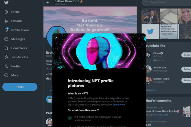 Twitter sẽ cho phép người dùng giao dịch NFT thông qua Tweet