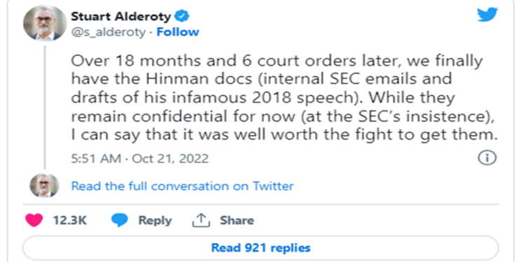 Có gì trong tài liệu Hinman? Ripple sẽ chiến thắng SEC 2-0?