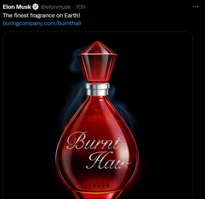 vimoney: Elon Musk bán nước hoa giá 100USD/chai