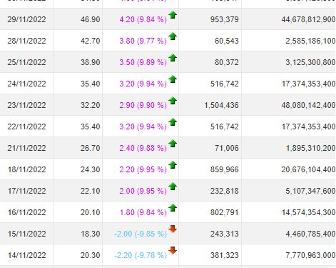 Cổ phiếu L14 tăng kịch trần 15 phiên vẫn không đạt kỳ vọng về giá bán ra của chị gái “A7” - Ảnh 1.