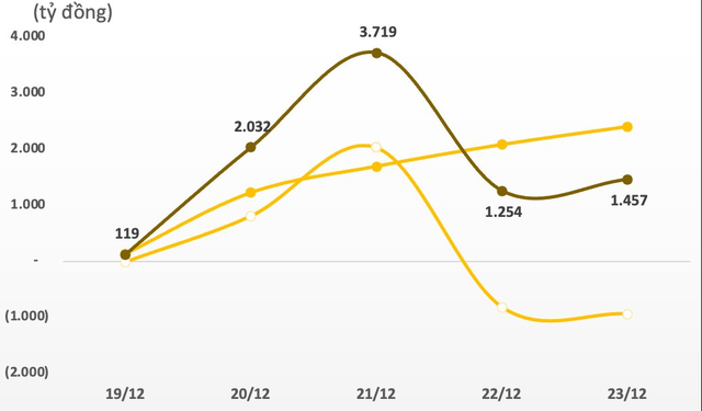 Khối ngoại giảm mua, VN-Index mất điểm trong tuần 19-23/12 - Ảnh 1.