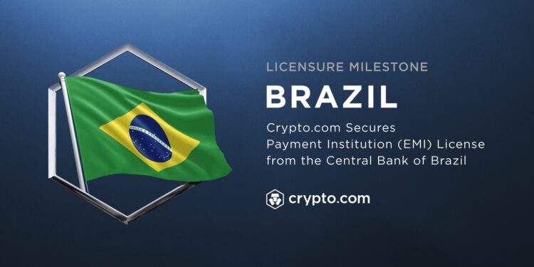 Sàn Crypto.com được cấp phép làm tổ chức thanh toán tại Brazil