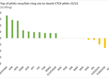 Phiên 15/12: Tự doanh CTCK mua ròng 183 tỷ đồng trên HoSE, gom chứng chỉ quỹ FUEVFVND, VPB, HPG - Ảnh 1.