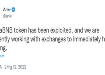 Tin nóng: Ankr ngừng giao dịch aBNBc