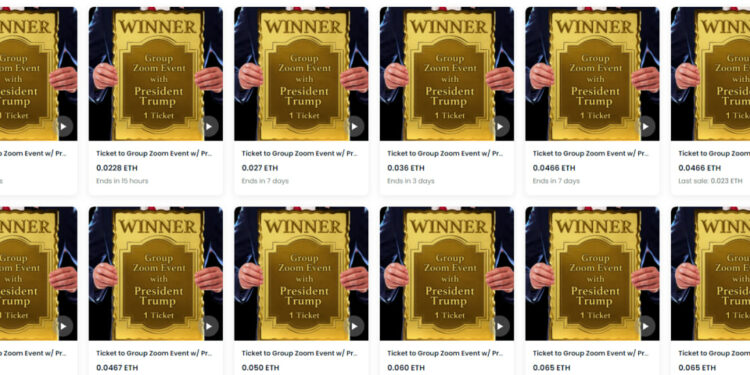 Cựu Tổng thống Donald Trump mở bán bộ sưu tập NFT mới