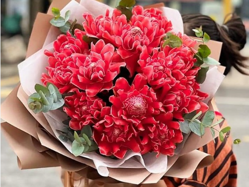 Ngày vía Thần tài: Sen Đa Lộc đắt như... tôm tươi