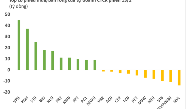 Tự doanh CTCK mua ròng hơn 160 tỷ đồng trong phiên khối ngoại đảo chiều bán ròng - Ảnh 1.