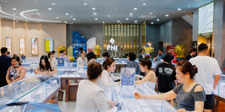 Doanh thu thuần tháng 1 của PNJ tăng mạnh