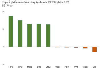 Tự doanh CTCK mua ròng tích cực gần 400 tỷ đồng, giải ngân cổ phiếu vốn hóa lớn - Ảnh 1.