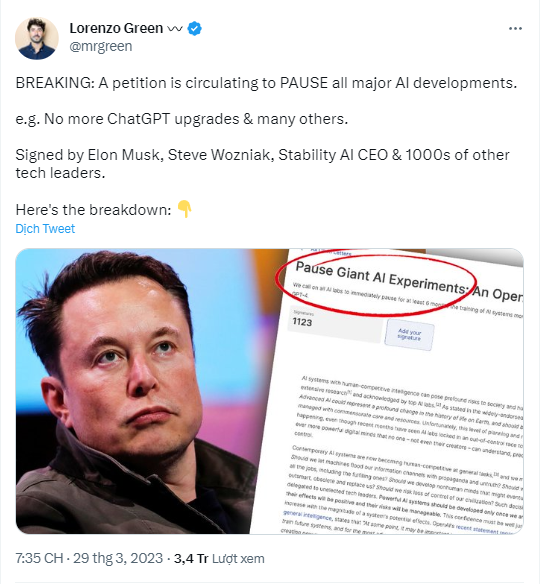 Elon Musk và FOLI có chung quan điểm về AI
