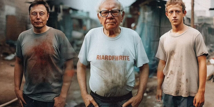 Chùm ảnh: Donald Trump, Warren Buffett và loạt tỷ phú giàu nhất thế giới bị AI 'chuyển khẩu' ra xóm liều