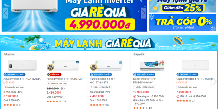 Doanh thu Thế Giới Di Động tăng vọt 30% nhờ bán máy lạnh