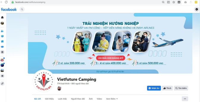 Giả mạo Vietnam Airlines bán dịch vụ trại hè