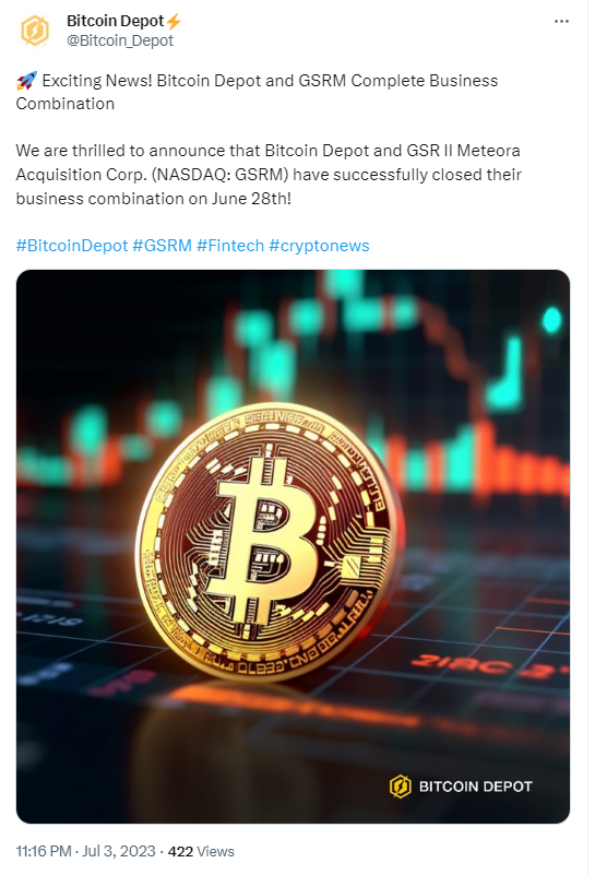 Công ty ATM Bitcoin IPO thành công trên Nasdaq