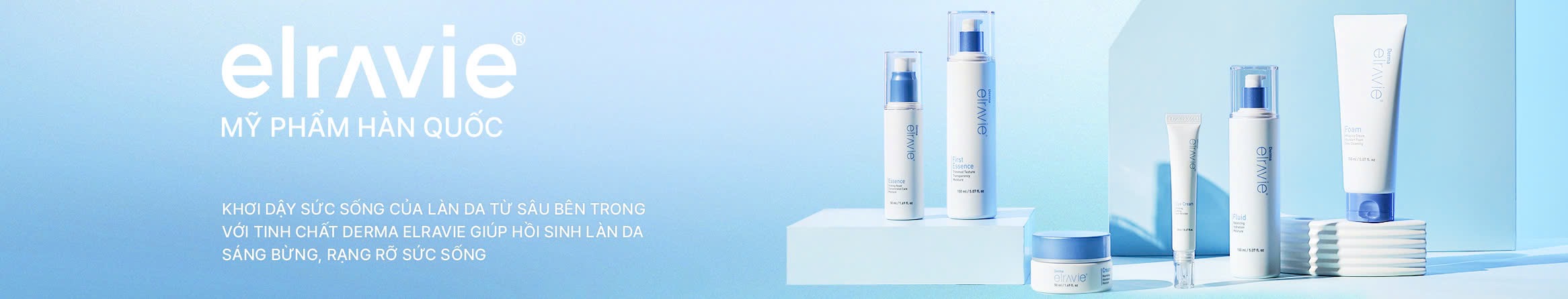 Dược mỹ phẩm Hàn Quốc Elravie, làn da đẹp rạng ngời