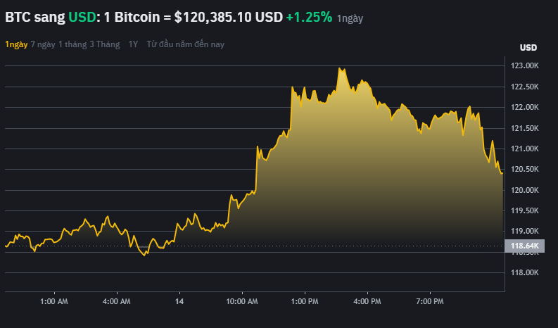Bitcoin vượt 120.000 USD: Cơn địa chấn từ Washington đến phố Wall