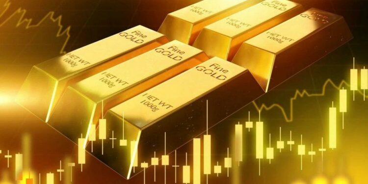 Chứng khoán Mỹ lập kỷ lục, giá vàng bật tăng 40 USD/ounce